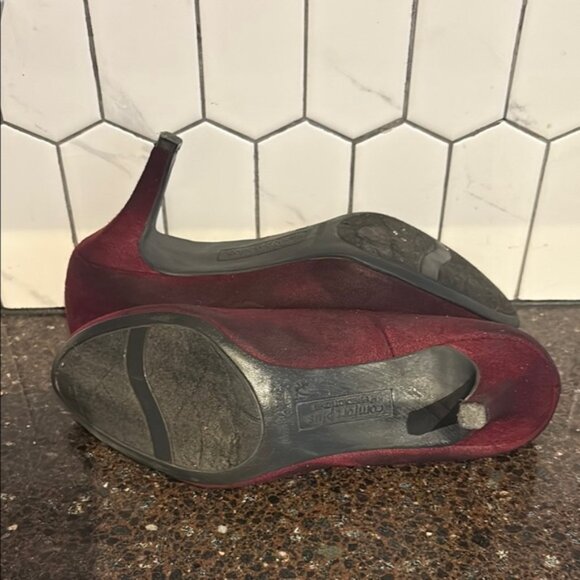 Comfort Plus by Predictions Maroon Heels faux suedesize 7.5 - Picture 4 of 4